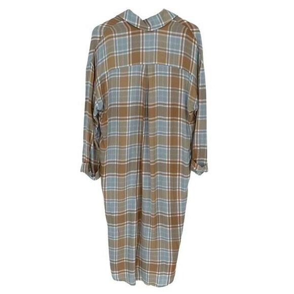 Show Me your MuMu Womens Leo Button Down Tunic Shirt Dress Multicolor XS NWT - Picture 3 of 9